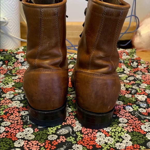 Vintage Justin Brown Leather Kiltie Lace Up Boots - Women’s size 6.5 - Picture 7 of 11